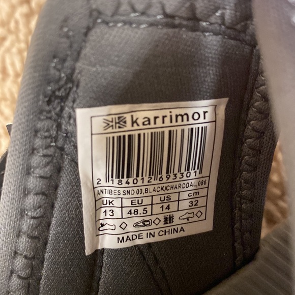 Karrimor Antibes Outdoor Sandals Black - Picture 6 of 8